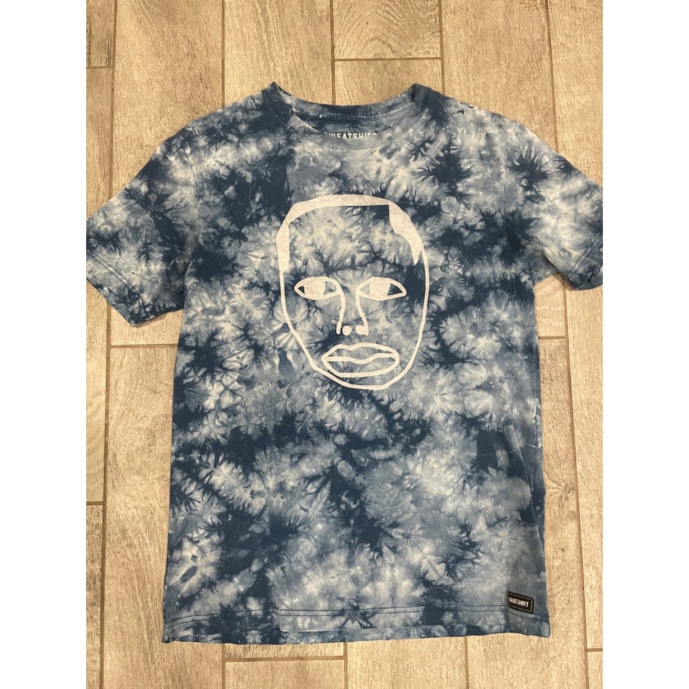 Earl Sweatshirt Blue Tie‎ Dye Graphic Face T-Shirt Mens Medium Odd Future Merch